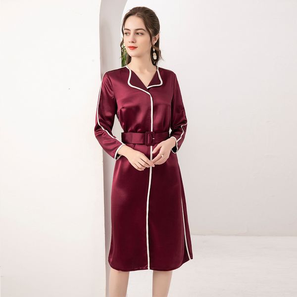 

designer spring new women's elegant classic fashion party chic long sleeve midi dress 5qh0, Black;gray