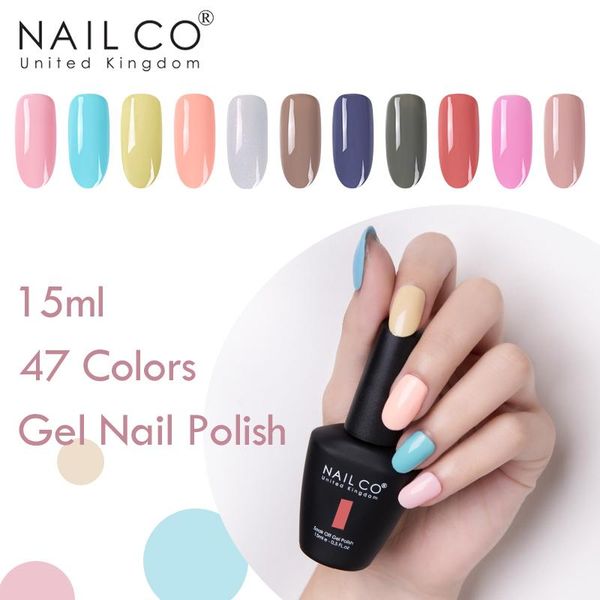 

nail gel nailco polish glitter for manicure 15ml base semi-permanent uv led lamp extension nails set, Red;pink