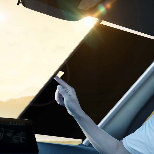 

car shade cover retractable windshield shade auto rear window foldable curtain sun protection new