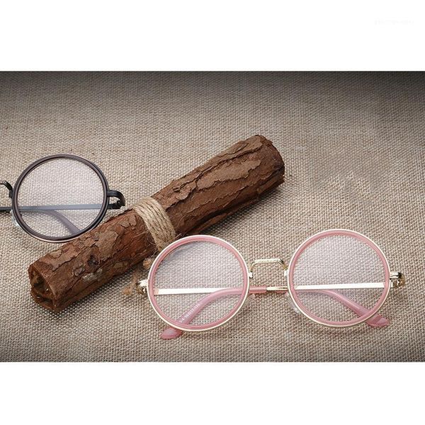 

sunglasses olnylo retro round women's eyeglass frame clear lens myopia eyeglasses frames men transparent optical prescription eye glass, White;black