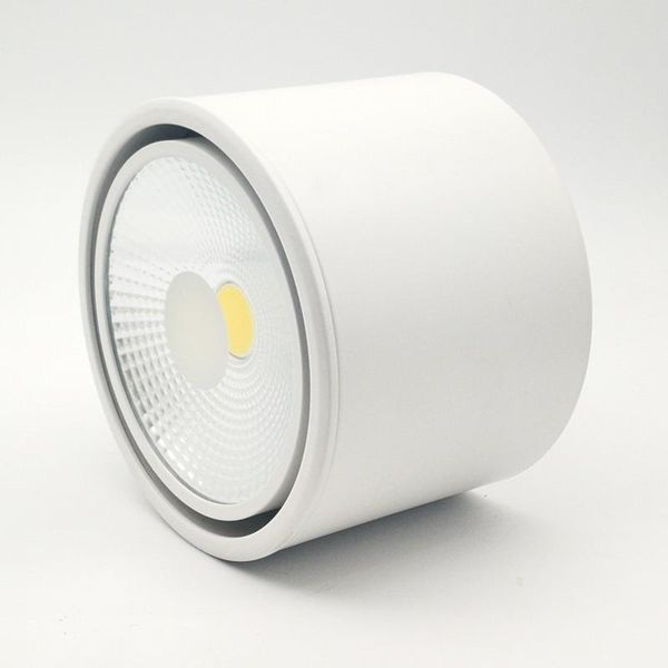 

ceiling lights surface mounted dimmable white/black led cob downlight 7w/10w/15w/20w lamp ac85-265v spot light