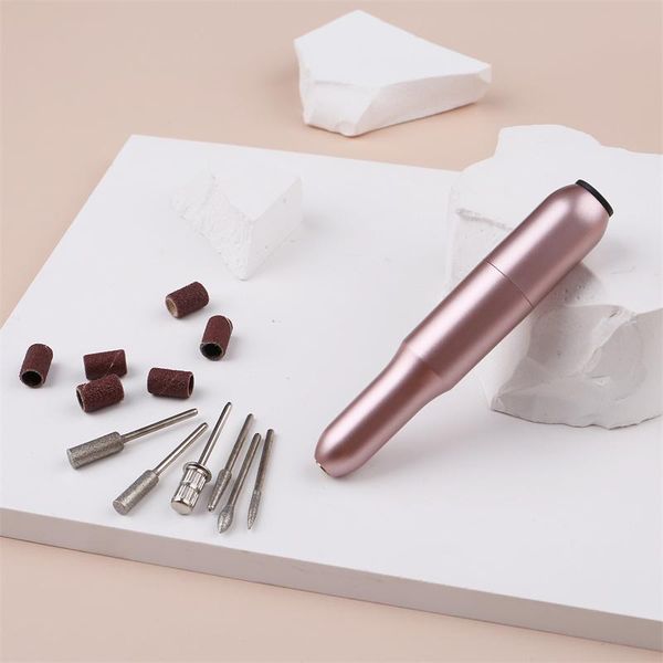 

nail drill & accessories fashion portable rechargeable machine 20000rpm polishing electric file art tools set