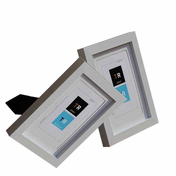 

wall clocks 2pcs creative simple wood po frame decoration casual 6 inches white