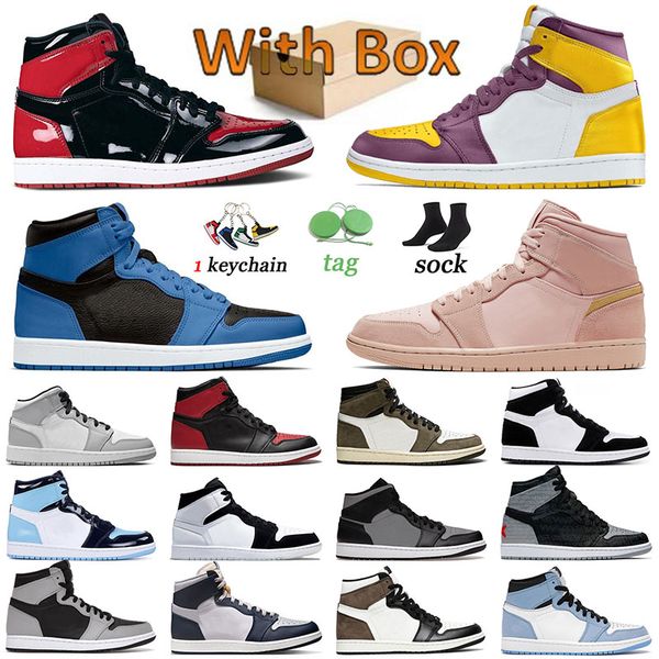 

classic jumpman 1 mens trainers basketball shoes 1 designer sports 1s sneakers brotherhood bred patent dark marina blue diamond shorts women