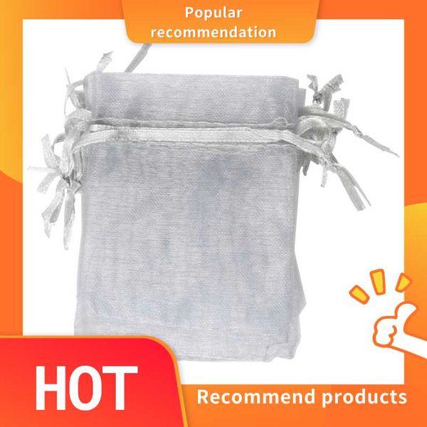 

gift wrap 10 pack silver organza and favour bags 7cm x 9cm