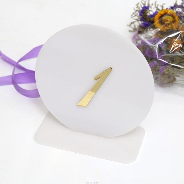 

party decoration mirror gold table numbers ,mirror sliver wedding decor for events,party favor