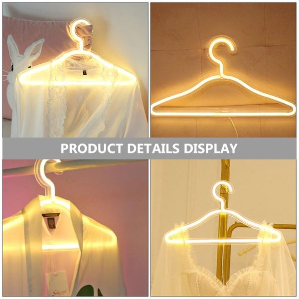 

hangers & racks led neon light usb powered clothes stand decorative lights hanger