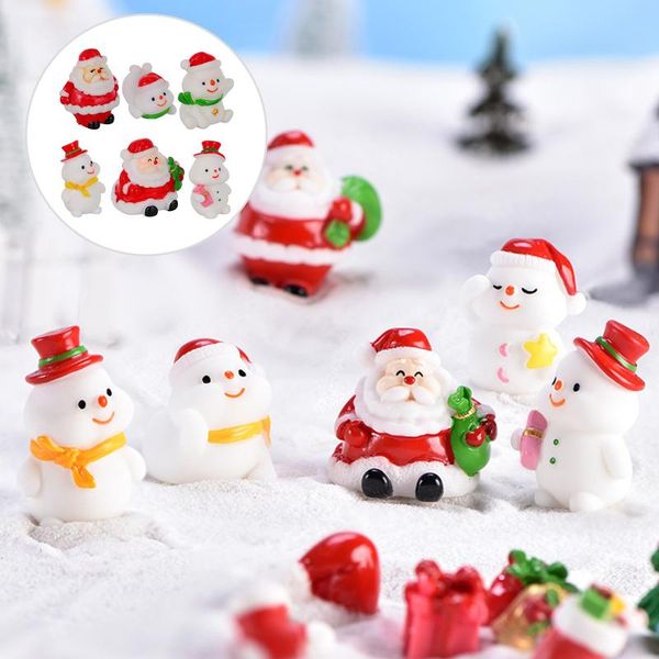 

christmas decorations 6pcs lovely miniature xmas diy ornaments mini resin adornments