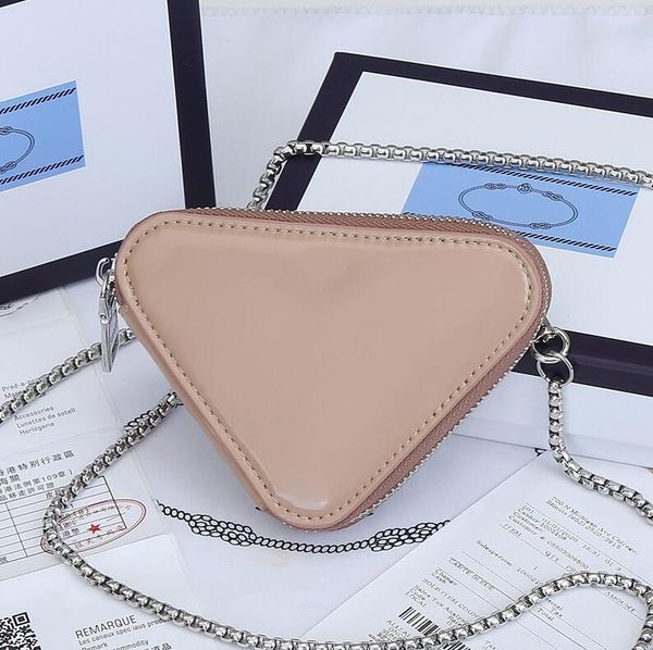 

hobo colors mini triangle purse ladies designer bag black beige white green silver luxury handbags leather crossbody pd003