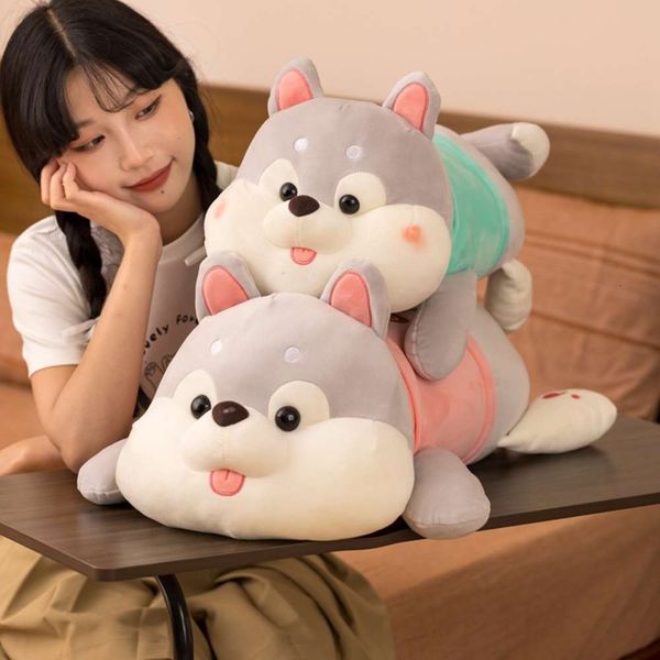 

patton husky plush toy doll soft pillow children sleeping, Blue