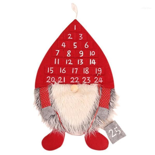 

christmas decorations home gift non-woven fabric simulation hair calendar ornaments decoration1