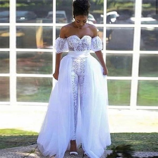 Saias Mulher White longo sobre Wrap Tule Saias Destacable Trem Long Bridal Tule Saia Overskirt With Wide Cetim Cintin 210310