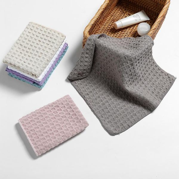 

towel hand face microfiber strong absorbent waffle small gift bathroom homethicker towels quick dry cloth for kitchen