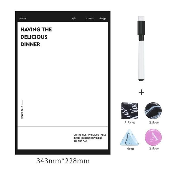 

wall stickers magnetic whiteboard kit water-proof damp-proof durable useful convenient fluent writing suit for fridge