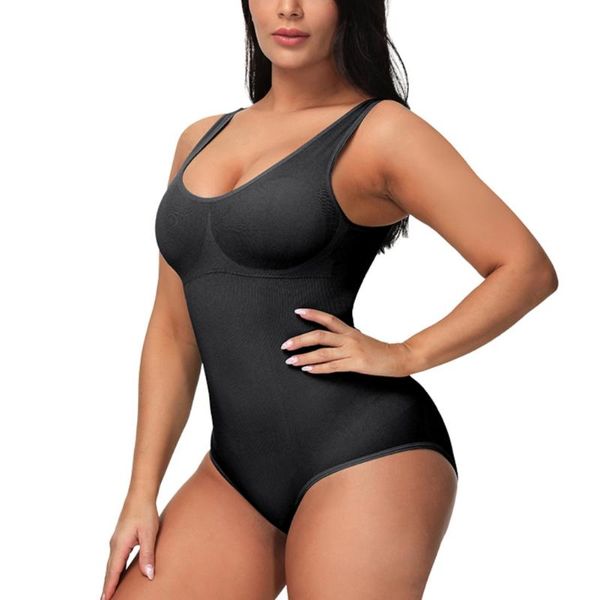 

women's shapers women shaper bodysuit shapewear waist trainer abdomen tummy control slimming sheath seamless briefer corset, Black;white