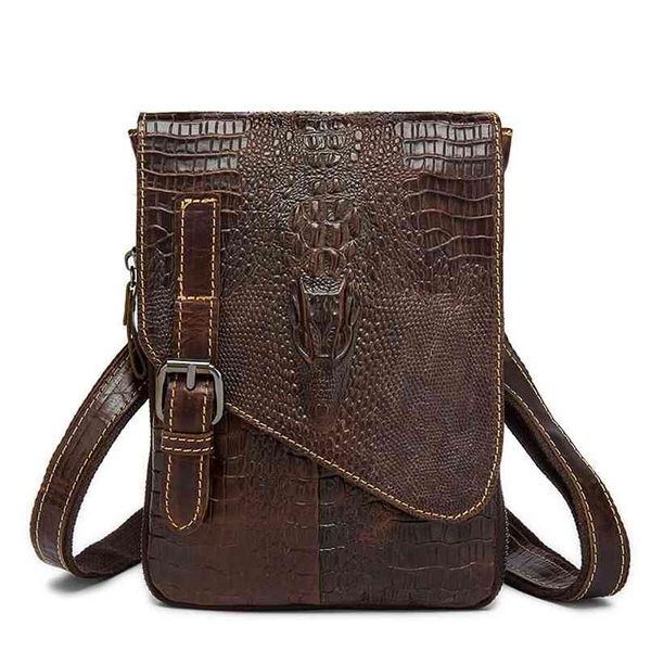 Männer Klassische Aktentasche Echtes Leder Business Büro Ipad Tasche Anwalt Handtasche Portfolio Satchel Alligator Umhängetasche 210809