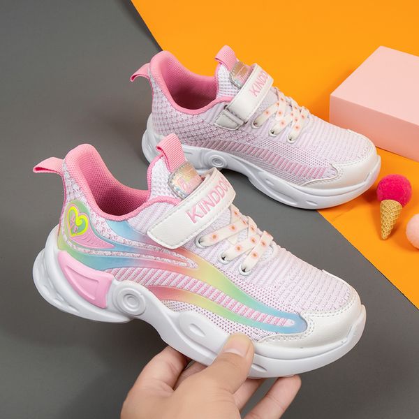 

new 2021 spring children shoes sneakers kids shoes casual for children running shoes girl fashion sports, Black