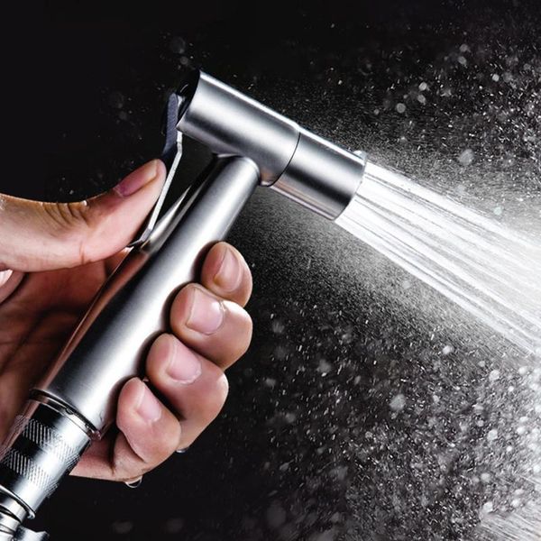 

shower head hose toilet bidet sprayer bathroom accessory chrome finish