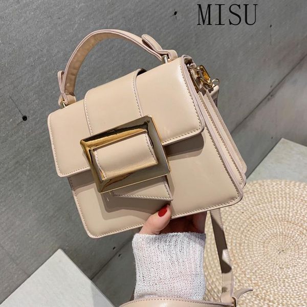 

new fashion solid color one shoulder crossbody hand bag