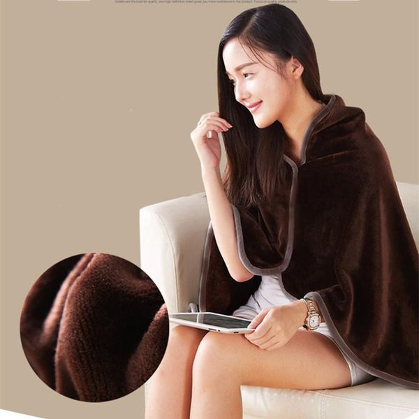 

blankets heating blanket shawl knisofa home office leisure siesta solid color multifunctional