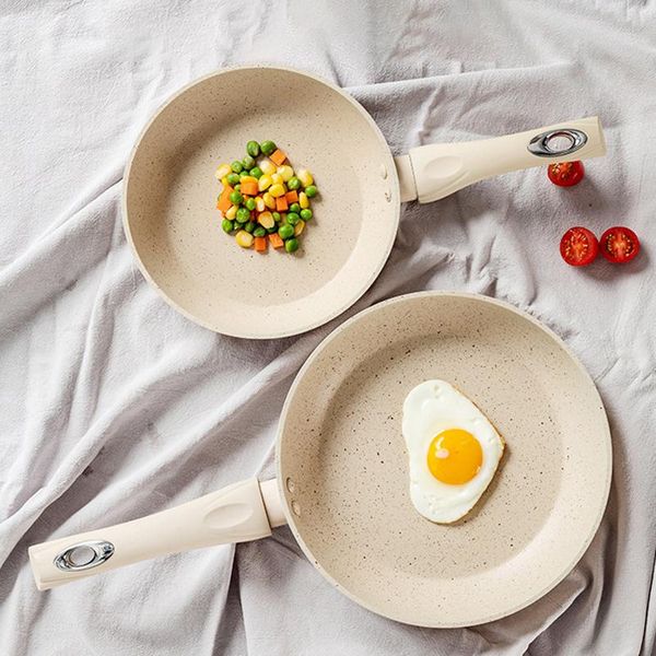 

pans maifan stone frying pan nonstick pot with heat resistant handle multifunctional pancake egg skillet sauce maker kitchen tools