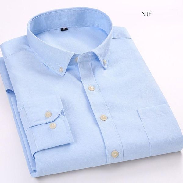 

new slim oxford textile shirt dress shirt men men's shirts chemise homme male shirts man long sleeve without pocket1, White;black