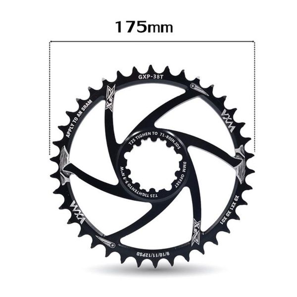 

bike heels & chainwheels g5ac mtb gxp bicycle crank fixed gear 30t 32t 34t 36t 38t 40t chainring chainwhee for gx x01 x1 x9 cranks