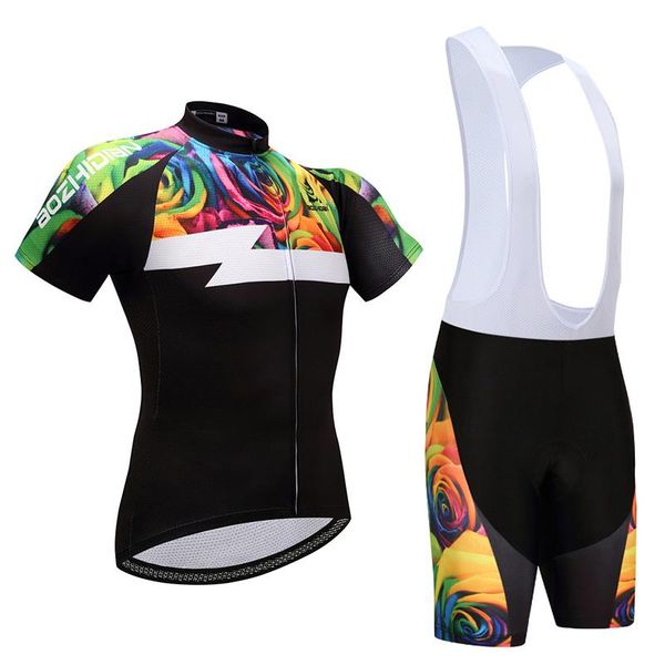 

racing sets 2021 colourful summer season ropa ciclismo cycling jersey bike sportswear kit quick dry clothing men women wkh00024, Black;blue