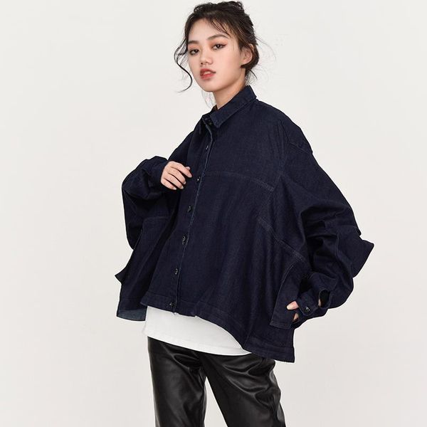 

women's jackets loose jacket, - lapel, bat long sleeve wear, fashion coat, autumn, winter, 2021, jr49919, Black;brown