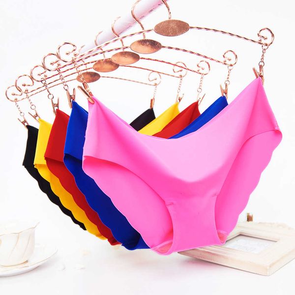 

underwear women's breathing needless low rise solid panty lingerie knickers comfortable under shorts, Black;pink