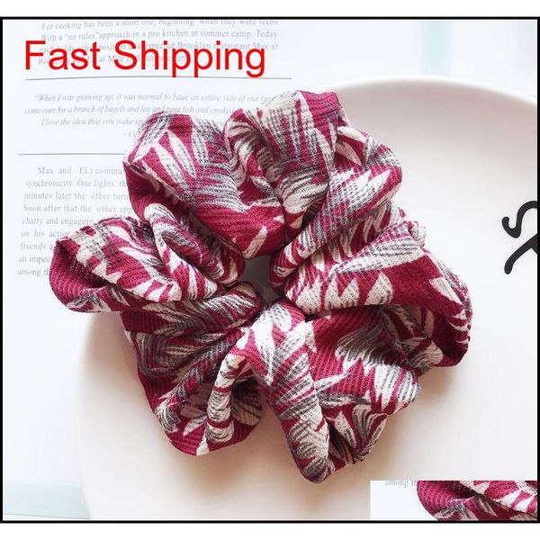 

women floral scrunchies elastic hair bands flamingo print scrunchie silk hairband head rope ponyta qylwyq abc2007, Slivery;white