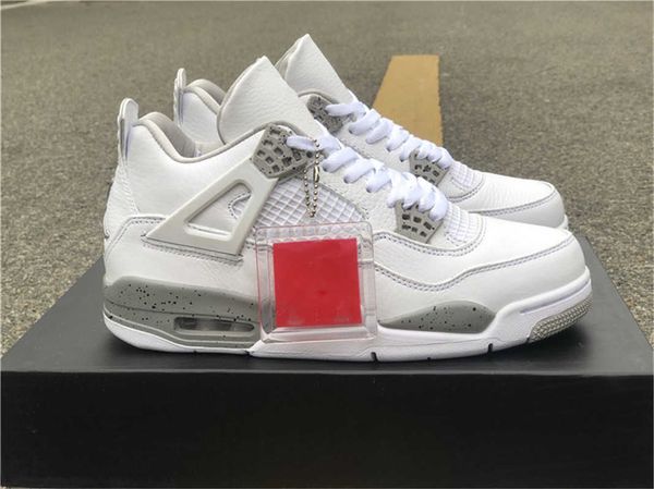 

shoes authentic 4 white oreo 4s men athletic tech grey black fire red ct8527-100 retro sports sneakers