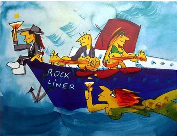 

udo lindenberg rockliner home decor handpainted &hd print oil painting on canvas wall art canvas pictures , f2102016