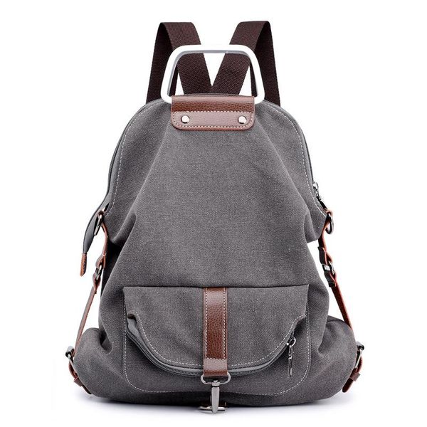 

duffel bags ladies leisure multifunctional fashion simple canvas shoulder bag portable travel backpack