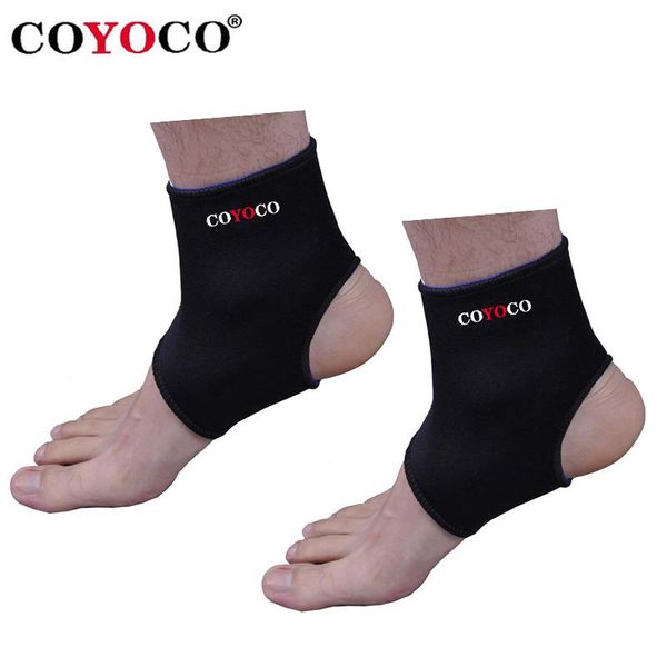 

ankle support 1 pair weight protector anti sprained brace coyoco foot rugby basketball football badminton black nursing care, Blue;black