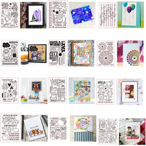 

painting supplies alphabet animals words sentence letter transparent clear silicone stamp/seal for diy scrapbooking/po decor cards