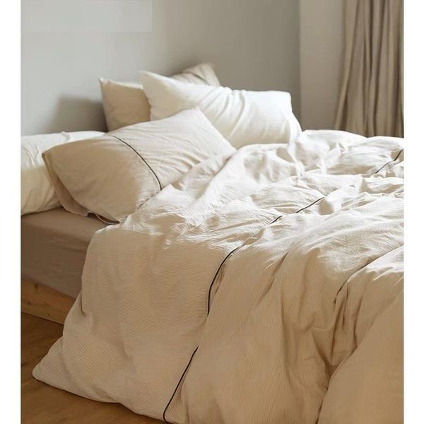 

bedding sets pure cotton washed spring and summer bed sheet 4-piece quilt cover