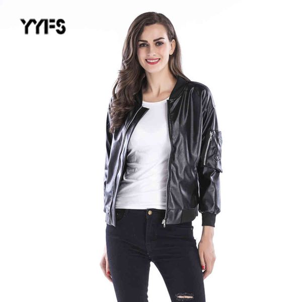 

leather jacket high fashion men belt autumn zipper stand collar black coat women