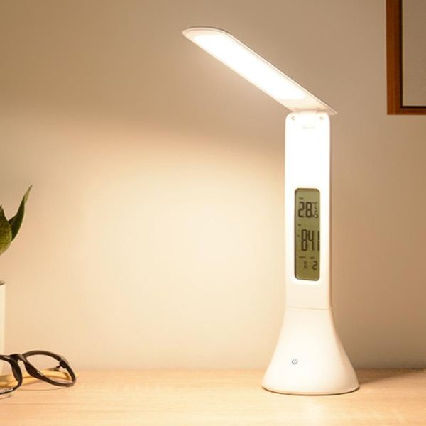 

intelligent creative led desk lamp desk calendar student dormitory simple modern reading lamp
