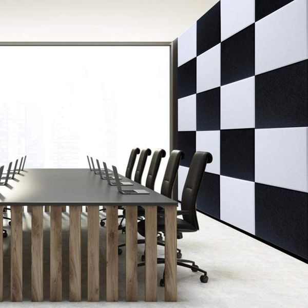 

wall stickers 12pcs environmental soundproofing board decorative home and office soundproof
