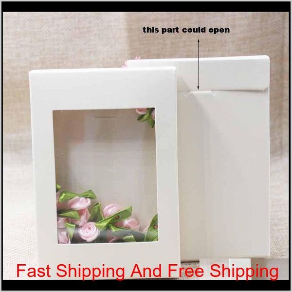 

white black kraft paper box with window gift box cake packaging wedding birthday gift package box qylype bdenet
