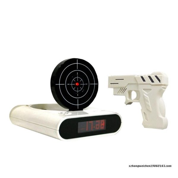 Timer 28GF S 2021 Elettronica Orologio da tavolo Sveglia digitale Gadget Target-Laser Shooting per tavolo per bambini