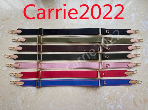 

1 pecs accessories shoulder straps for match 3 piece set old flower women crossbody bag canvas parts strap sale 6 colors pink black green bl