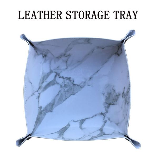 

leather storage tray creative square leather sundries storage tray