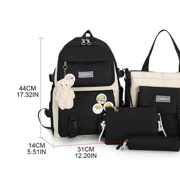 

school bags cpdd women lapbackpack canvas for teenage girls kawaii college student kids book bag rucksack