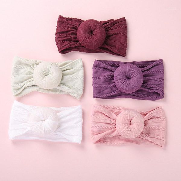 

hair accessories baby girl headbands flower bows floral born headband soft nylon elastic hairband lovely doughnut1, Slivery;white