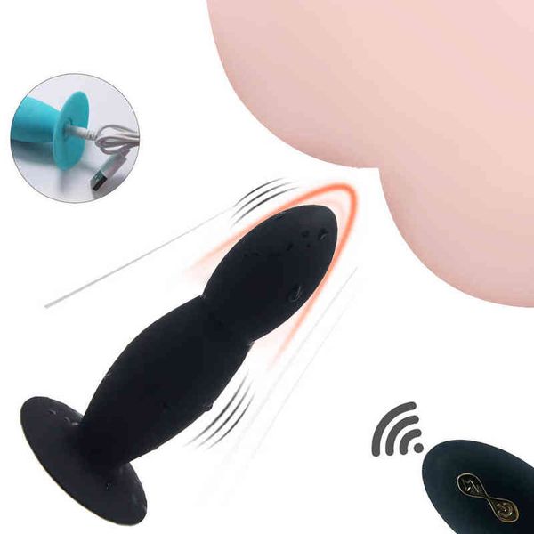 NXY Sexo Produtos Vibrating Butt Plug Remoto Controle Remoto 10 Velocidade Vibração Anal Brinquedos para Mulher Dildos Homens Gay Massager Prostate Adulto Toys0210