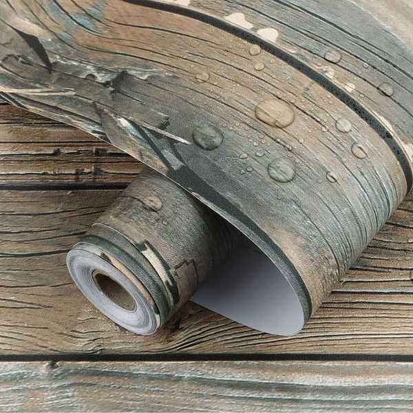 

peel and stick wallpaper self adhesive faux wood contact paper for countercabinet shelf drawer decor stickers