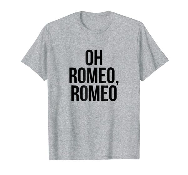 

oh romeo romeo t shirt, White;black