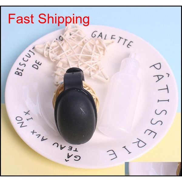 

no-wash hand sanitizer alcohol gel dispenser bottle +sile wrist bracelet set portable bangle for hand was qyliwg bdefashion, Silver